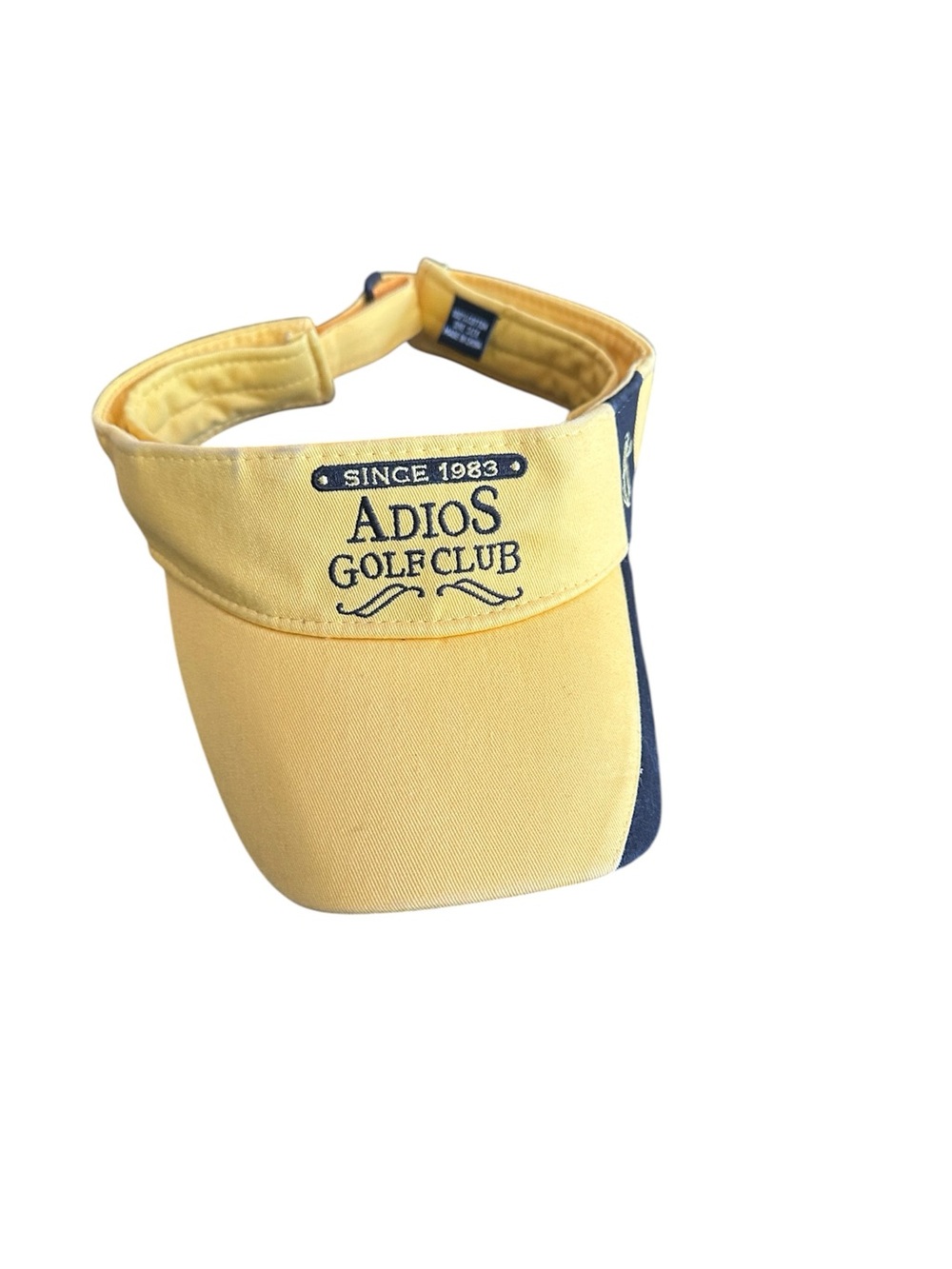 Adios Golf Club visor/hat, adjustable